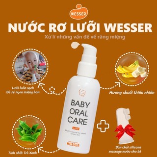 Nước Rơ Lưỡi, Vệ Sinh Răng Miệng Wesser Cho Bé (baby Oral Care) - 80g