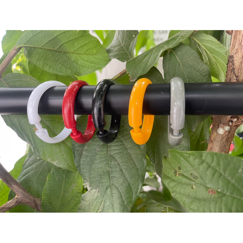 combo 10 cái vòng tròn treo rèm , vòng cài treo rèm, khoen treo rèm xếp ly móc nhựa treo rèm dùng th