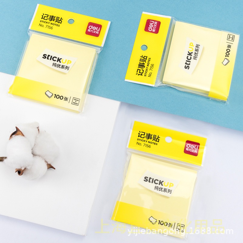 Giấy Note Ghi Chú Hình Vuông Deli 7156