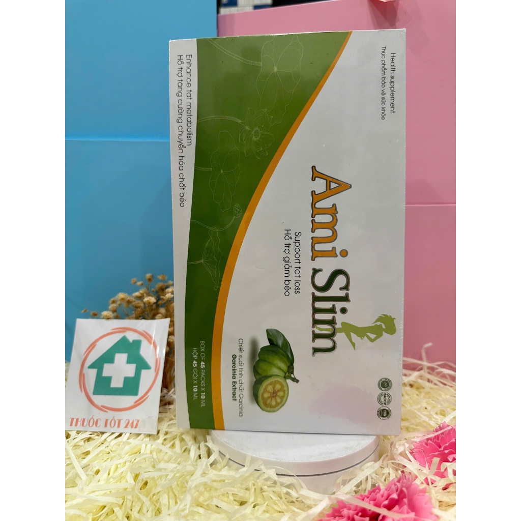 ✅ Thạch giảm cân  Ami Slim 45 gói  [Freeship] ❤️ - Hỗ Trợ Tăng Cường Chuyển Hóa Chất Béo