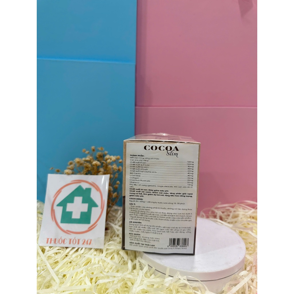 Giảm cân Cocoa Slim chính hãng Cacao giảm cân cấp tốc nhanh an toàn