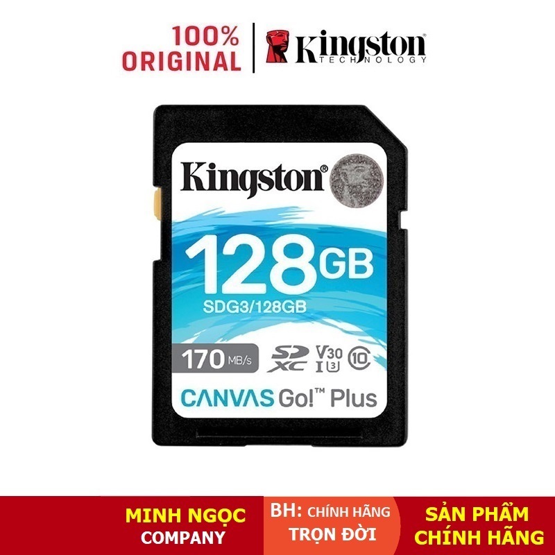 Thẻ nhớ Kingston SD Canvas Go Plus 128GB – SDG3/128GB