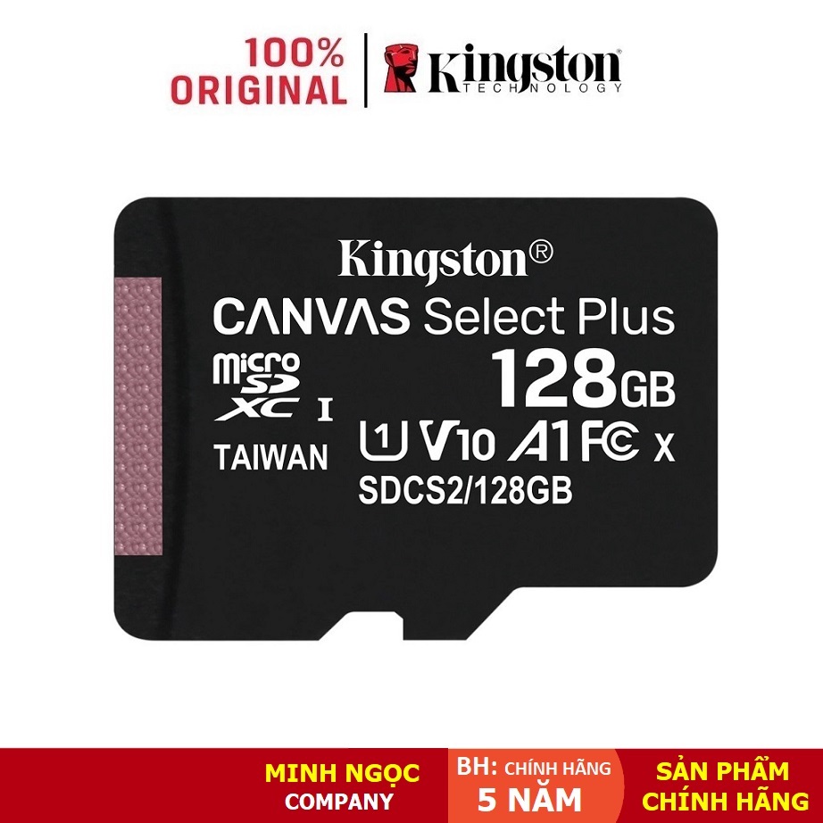 Thẻ Nhớ Kingston MicroSD Canvas Select Plus SDCS2 Android A1 tốc độc tới 100MB/s ( 32-64-128-256-512GB) chính hãng bảo h
