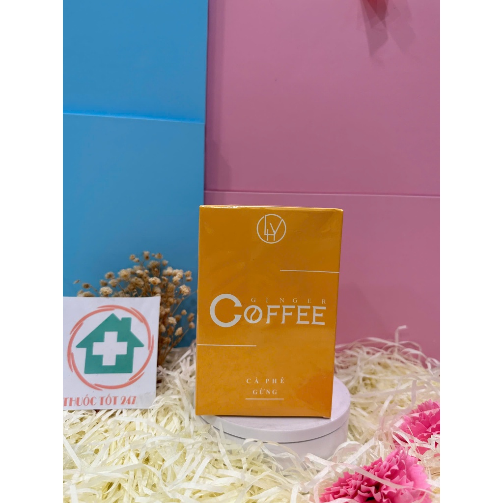 Cafe giảm cân Ginger coffee cà phê gừng giảm cân, giảm mỡ bụng, vòng eo, an toàn, hiệu quả, hộp 20 gói