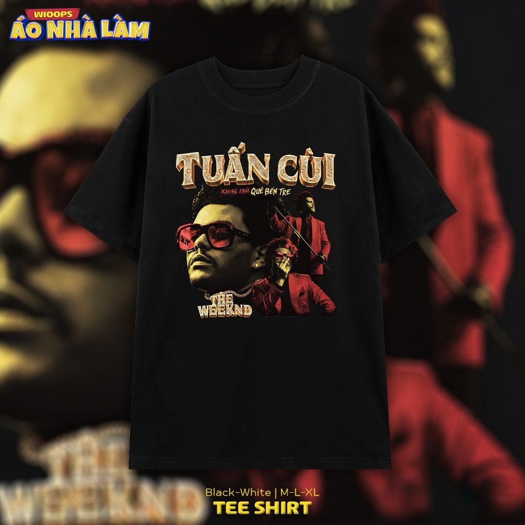 Áo Thun Tay Lỡ Cotton Unisex Wioops, Áo Phông Nam Nữ Form Rộng Basic Oversize Phong Cách Đường Boi P