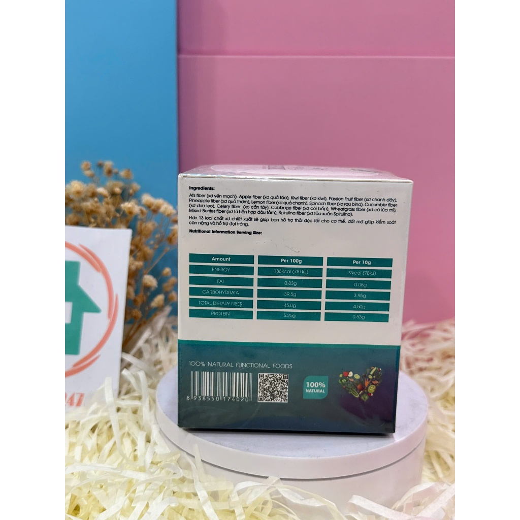 Bột Giảm Cân Detox Fiber Giang Health