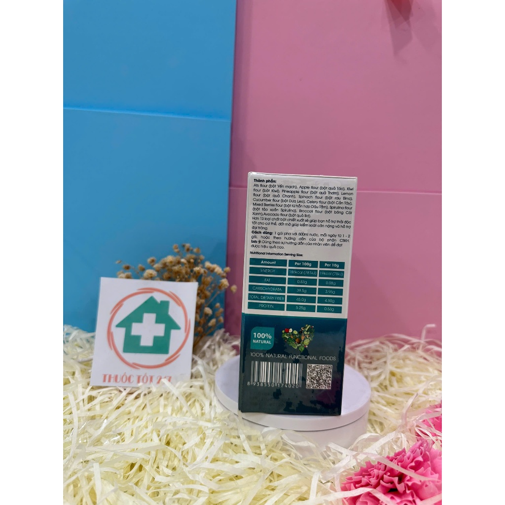 Bột Giảm Cân Detox Fiber Giang Health
