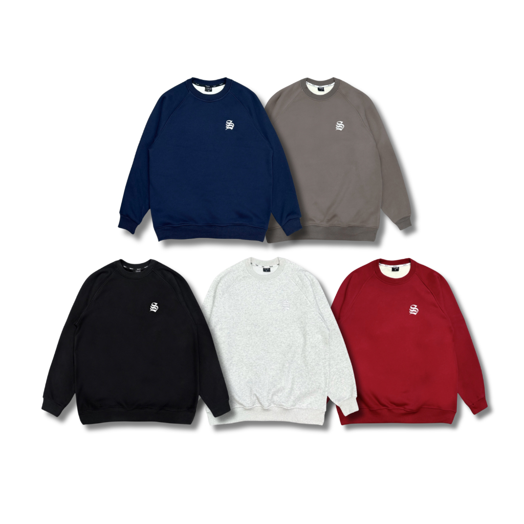 Áo Sweater  Nỉ Lông Cáo TEEZIN chất nỉ lông cáo mềm mịn dày dặn Logo Mini Basic Nam Nữ- tz105 Menswe