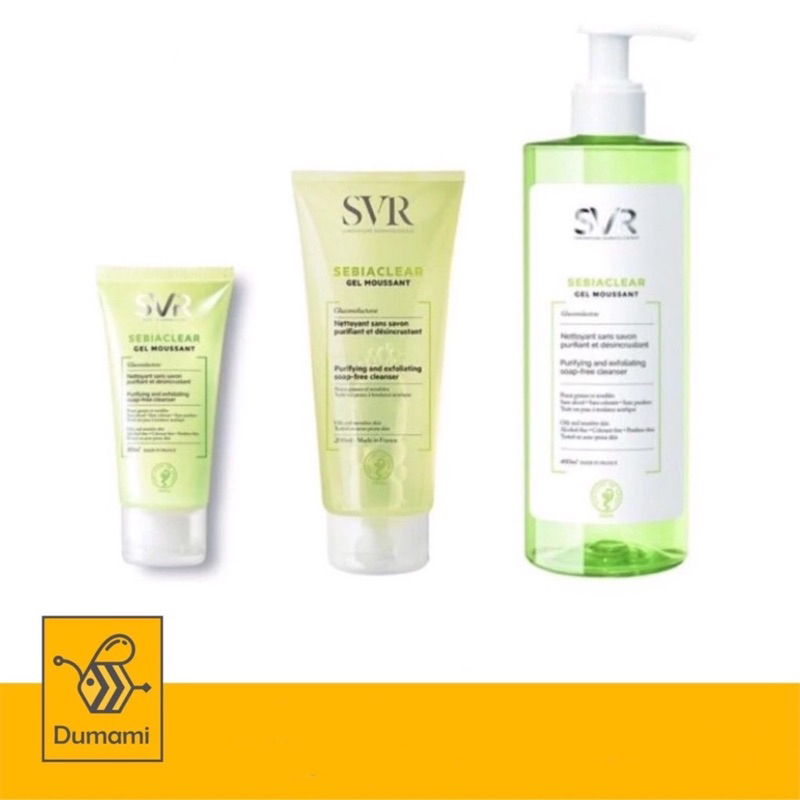 [Nhập] Sữa Rửa Mặt SVR Sebiaclear Gel Moussant Không Chứa Xà Phòng Dành Cho Da Dầu Mụn, Nhạy Cảm