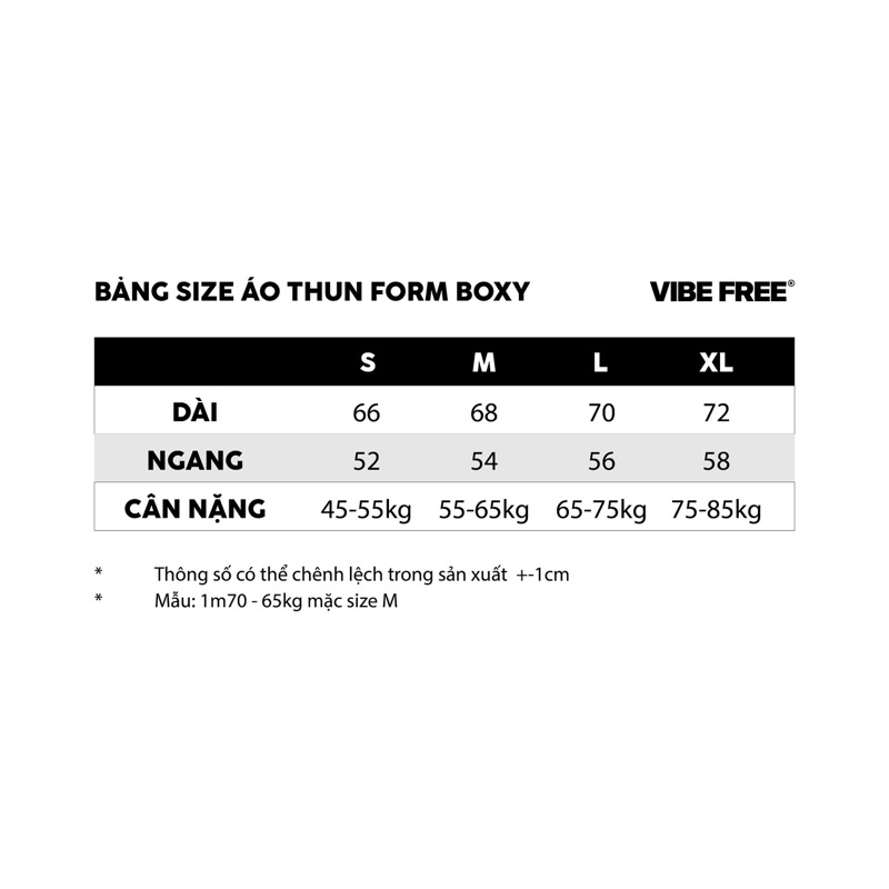 Áo Thun boxy dáng ngắn VIBE FREE cotton 100% form oversize | BigBuy360 - bigbuy360.vn