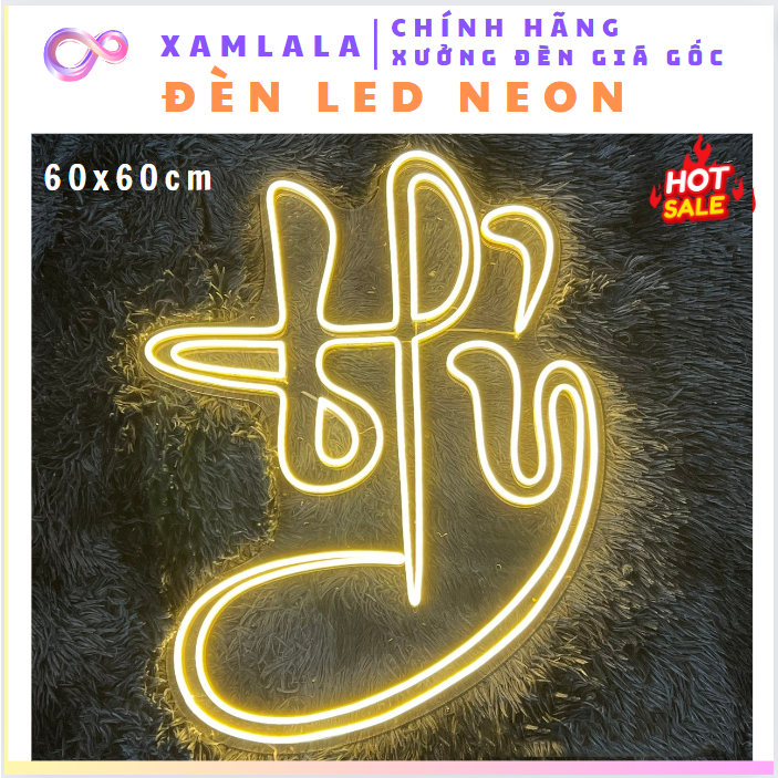 Đèn led neon chữ Hỷ đám cưới, trang trí sự kiện, tiệc cưới, nhiều mẫu | Xưởng Đèn XAMLALA
