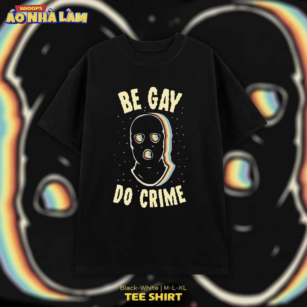 Áo Thun Tay Lỡ Cotton Unisex Wioops, Áo Phông Nam Nữ Form Rộng Basic Oversize Phong Cách Đường Boi P