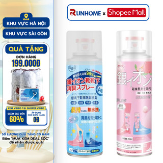 Xịt Thơm Giày RUNHOME Khử Mùi Hôi Giày Dép, Tất Vớ, Kháng Khuẩn Nano Bạc Chống Hôi Chân Đổ Mồ Hôi Lưu Hương Lâu