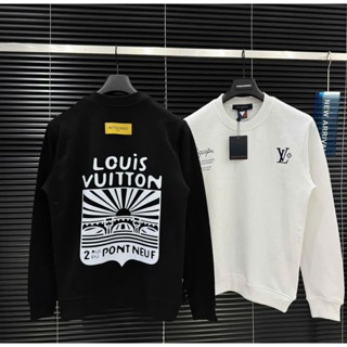 Áo Nỉ Swt Nam Nữ Lv Logo Họa Tiết 2 Mặt Áo Cực Nét Chất Liệu  Nỉ Bông Cao Cấp Form Dáng Unisex Nam Nữ Hottrend 2024