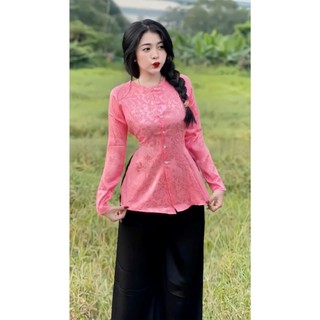 Bộ Bà Ba Gấm Hoa, Quần Trắng Đen