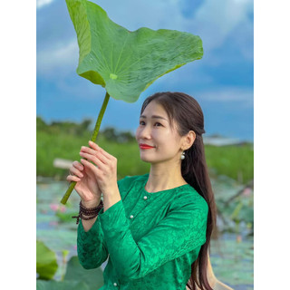 ÁO BÀ BA LẺ XANH LÁ