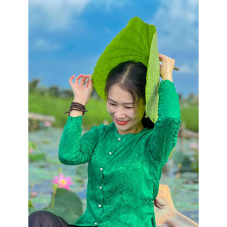 ÁO BÀ BA LẺ XANH LÁ