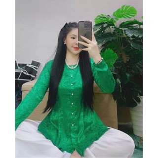 ÁO BÀ BA LẺ XANH LÁ