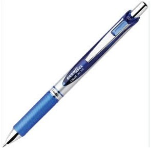Bút pentel blp77 mực xanh nét 0.7mm vỏ đen - bút ký đầu bấm