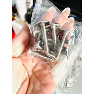 Combo 6 ốc bắt mặt nạ Wave 6ly2/ 6ly3 inox 304