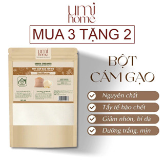 Tinh Cám Gạo đắp mặt hữu cơ UMIHOME nguyên chất 40g tắm trắng body và tẩy tế bào chết hiệu quả