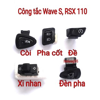  Công tắc đề còi xi nhan pha cốt đèn trước xe Wave S RSX 110 hàng Thái Lan 
