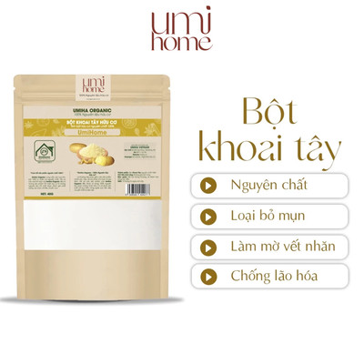 Bột Khoai Tây hữu cơ UMIHOME nguyên chất 40g dưỡng trắng hiệu quả