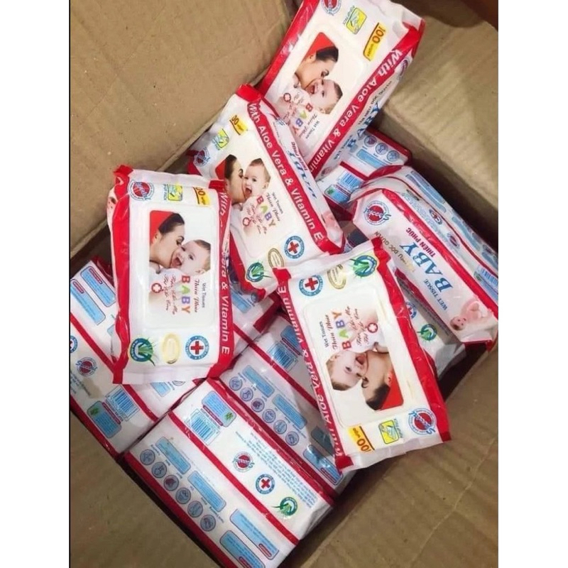 10 gói khăn/giấy ướt baby phú đạt