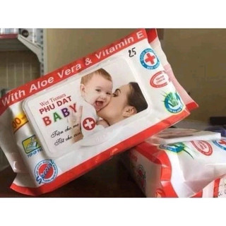 10 gói khăn/giấy ướt baby phú đạt