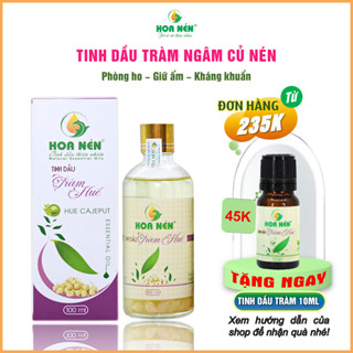 Tinh Dầu Tràm Hoa Nén Ngâm Củ Nén 100ml - Dầu tràm cho bé nguyên chất, giữ ấm cho bé