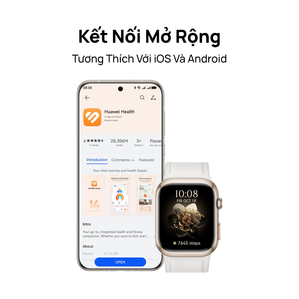 Đồng Hồ Thông Minh HUAWEI WATCH D2 | Theo Dõi Huyết Áp Động| Thiết Kế Mỏng Nhẹ | Quản Lý Sức Khỏe Toàn Diện | BigBuy360 - bigbuy360.vn