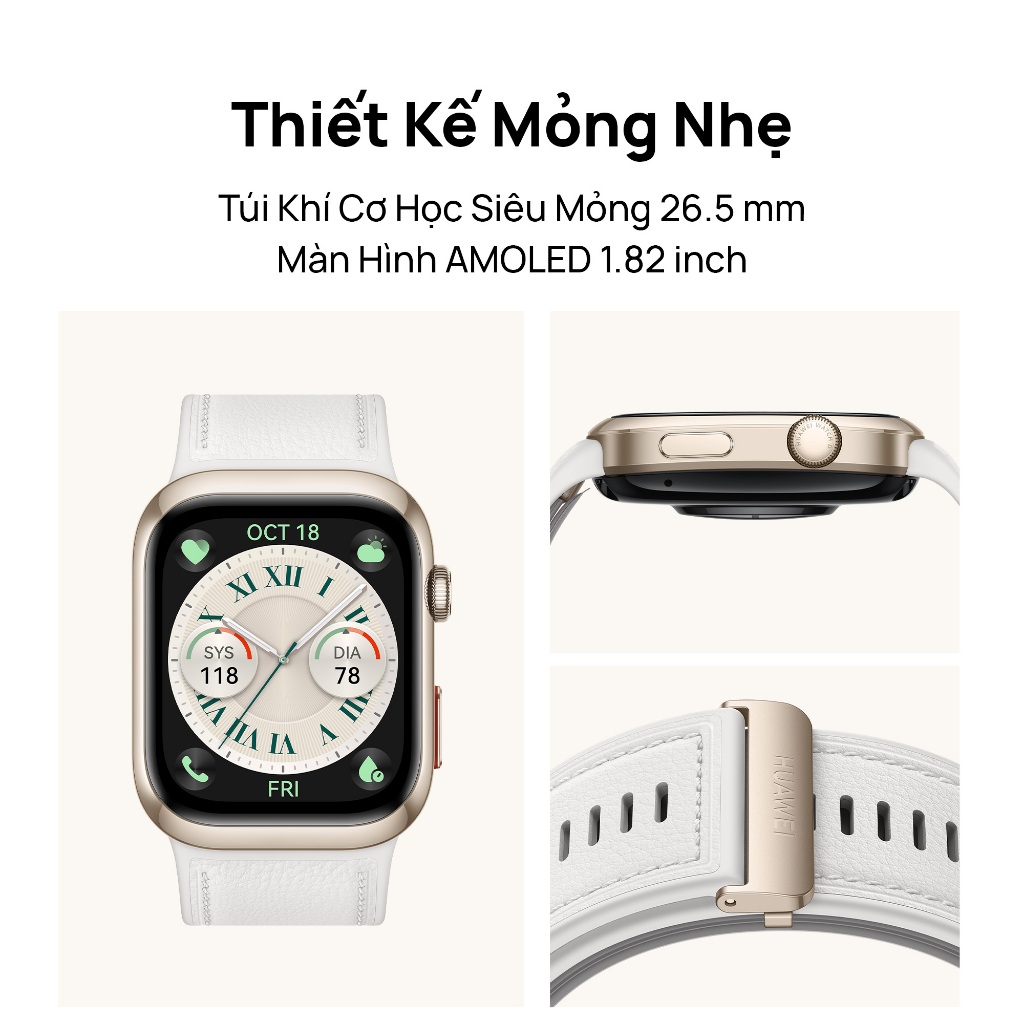 Đồng Hồ Thông Minh HUAWEI WATCH D2 | Theo Dõi Huyết Áp Động| Thiết Kế Mỏng Nhẹ | Quản Lý Sức Khỏe Toàn Diện | BigBuy360 - bigbuy360.vn