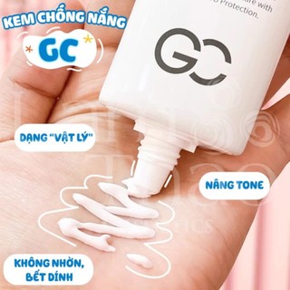 Kem chống nắng GC SPF 50 PA ++++ - Hàn Quốc chống nắng, nâng tone, kiềm dầu, kháng nước 𝐌𝐀̣̆𝐓𝐍𝐀̣ 𝐍𝐇𝐀𝐈 𝐓𝐇𝐀𝐈 𝐂𝐔̛̀𝐔 𝐍𝐇𝐀̣̂𝐓