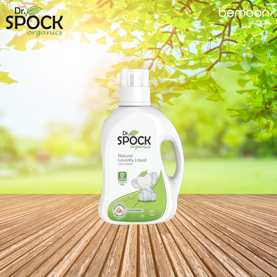 Nước giặt xả hữu cơ bồ hòn Dr. Spock Organic 0M