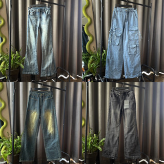 Thanh lý Quần Jeans/Yếm Jeans Form rộng Ống loe Nam Nữ Giá Rẻ hàng chuẩn đẹp QCCC