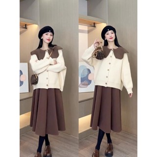 Young Mom | Set áo và chân váy bầu sang chảnh SET232 phong cách trẻ trung chất dày dặn mùa Đông