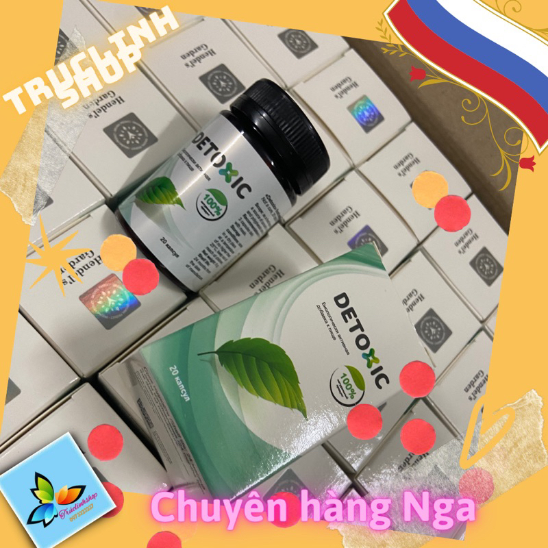 Viên Uống Detoxic Nga Chính Hãng Diệt Ký Sinh Trùng Hôi Miệng 20 viên