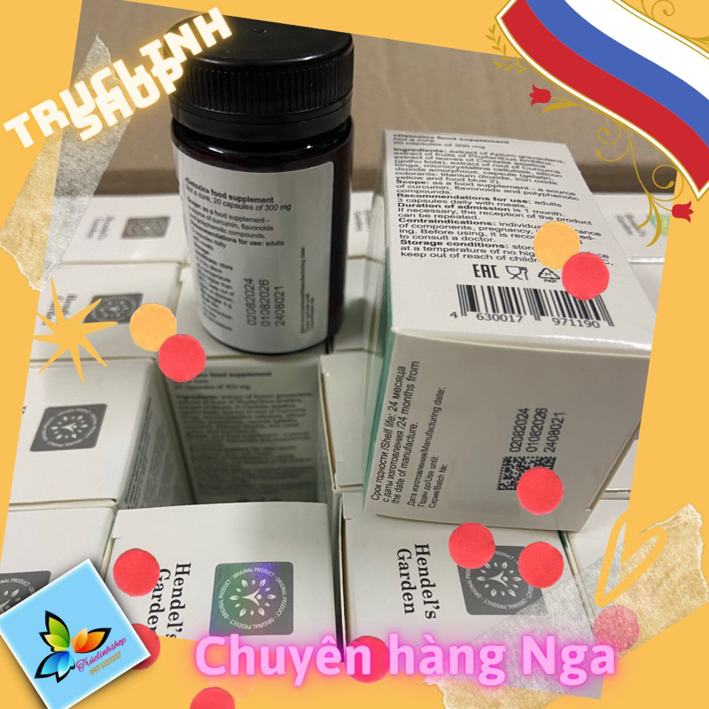 Viên Uống Detoxic Nga Chính Hãng Diệt Ký Sinh Trùng Hôi Miệng 20 viên