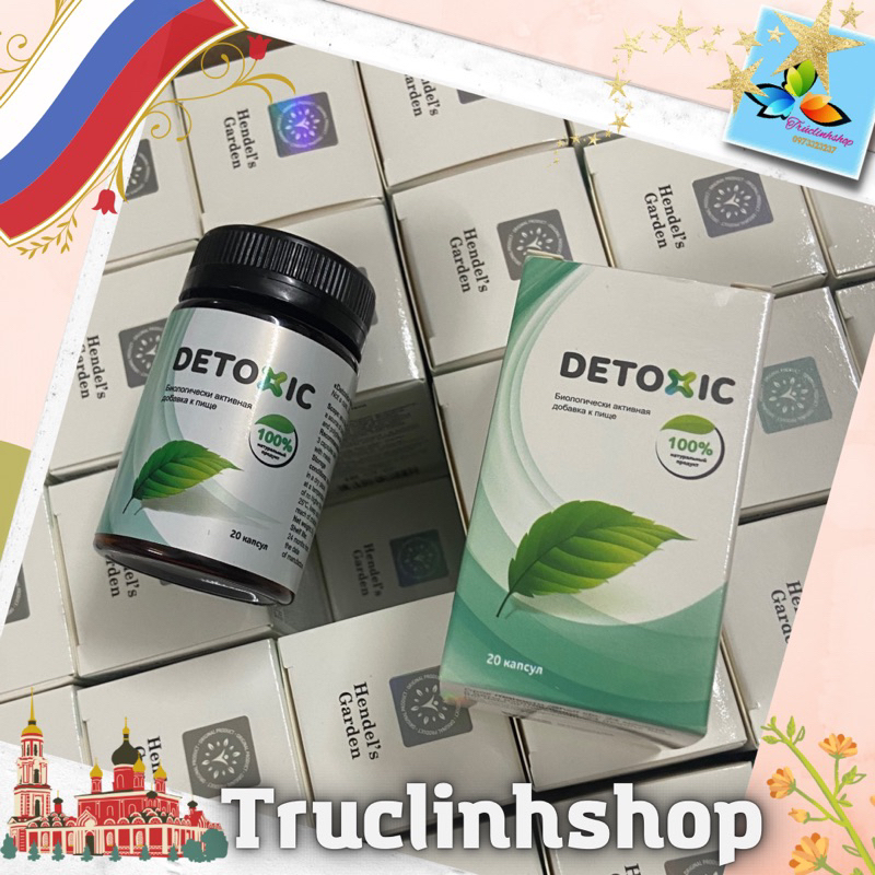 Viên Uống Detoxic Nga Chính Hãng Diệt Ký Sinh Trùng Hôi Miệng 20 viên