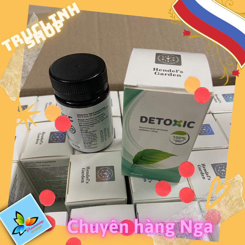 Viên Uống Detoxic Nga Chính Hãng Diệt Ký Sinh Trùng Hôi Miệng 20 viên