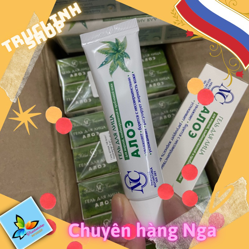 Kem bôi mụn lô hội aloe Nga giảm mụn 40 ml