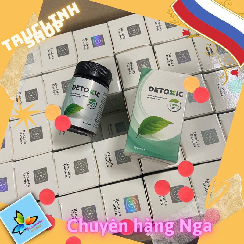 Viên Uống Detoxic Nga Chính Hãng Diệt Ký Sinh Trùng Hôi Miệng 20 viên