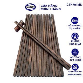 Đũa gỗ tự nhiên hahanco gỗ để mộc siêu bền/ an toàn cho sức khỏe