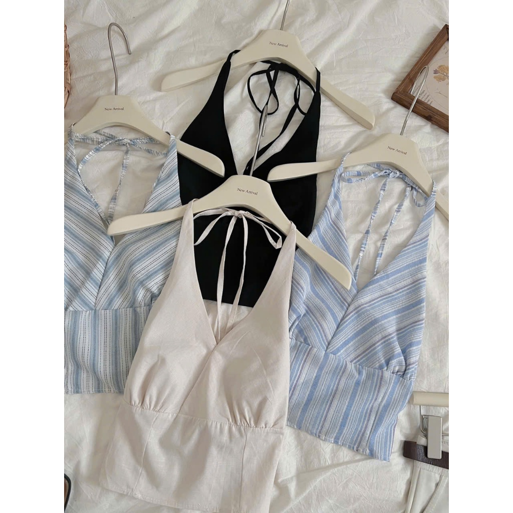 Áo yếm croptop cổ buộc dây xixeoshop - A34 | BigBuy360 - bigbuy360.vn