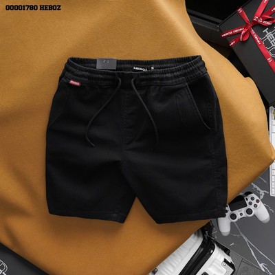 Quần short, quần đùi kaki nam chất vải cotton kaki lưng thun Heboz 4M new cao cấp - 00001780