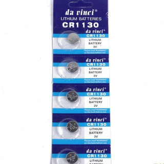 Vỉ 5 pin cúc áo TE Davinci Lithium CR1130 3V