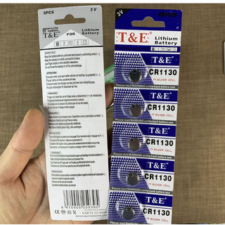 Vỉ 5 pin cúc áo TE Davinci Lithium CR1130 3V