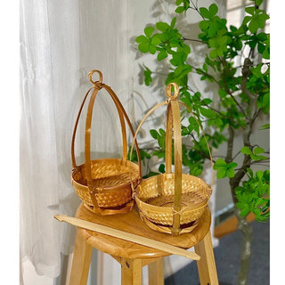 Quang gánh tre mini (tặng kèm nón vẽ ) trang trí decor cực xinh