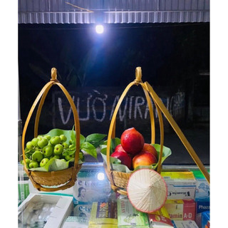 Quang gánh tre mini (tặng kèm nón vẽ ) trang trí decor cực xinh
