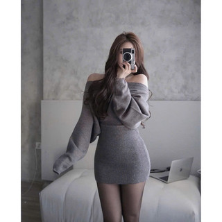 ĐẦM BODY TRỄ VAI RÚT DÂY ĐEN (về thêm ĐẦM TRỄ VAI XÁM TAY DÀI TRƠN/ đầm nơ đỏ - kèm ảnh thật)